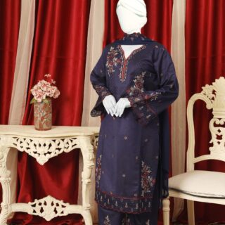 Stitched Suit khadi Net