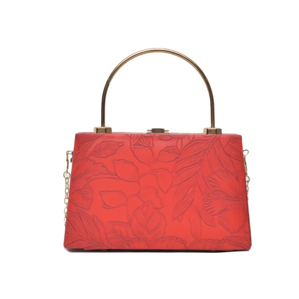 Floral Pattern Clutch (Red) - Image 6