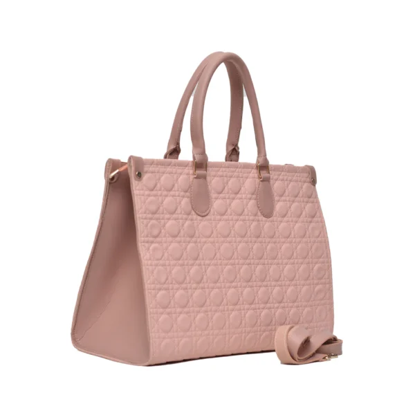 Oversized Structured Tote Bag (Pink) - Image 3